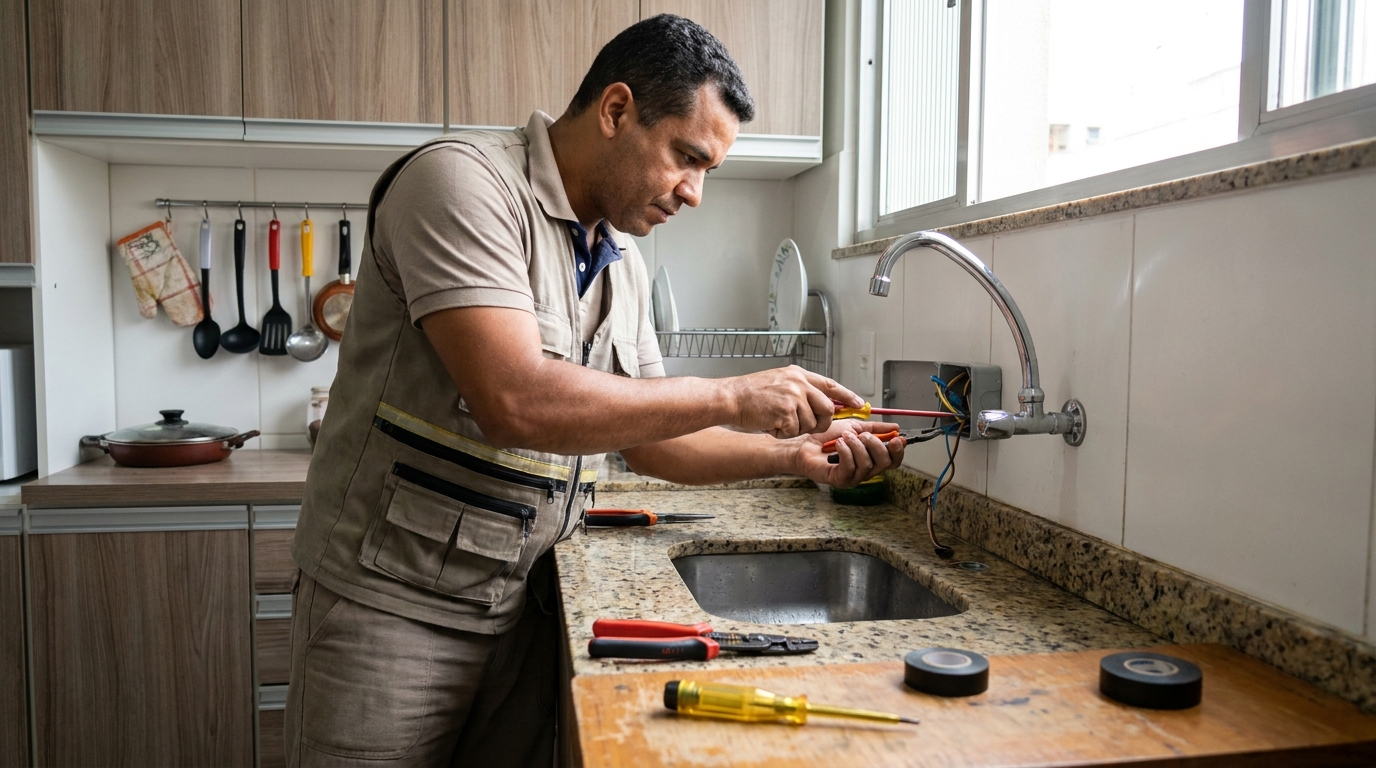 Instalação em Cozinha ou Área Gourmet em Bauru‑SP