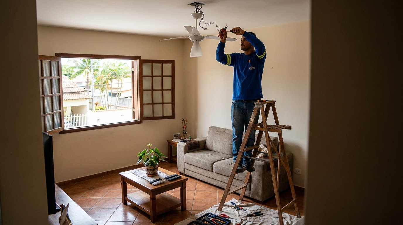 Reforço de Suporte no Teto em Bauru‑SP