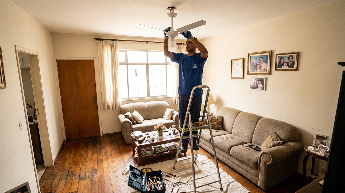 Substituição de Ventilador em Bauru‑SP